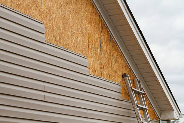 Professional Emergency Siding Repair technician working in Morganton, NC